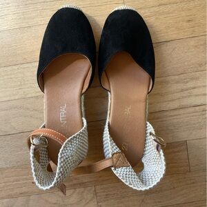 Women's Black and Cream Espadrille 275 Central